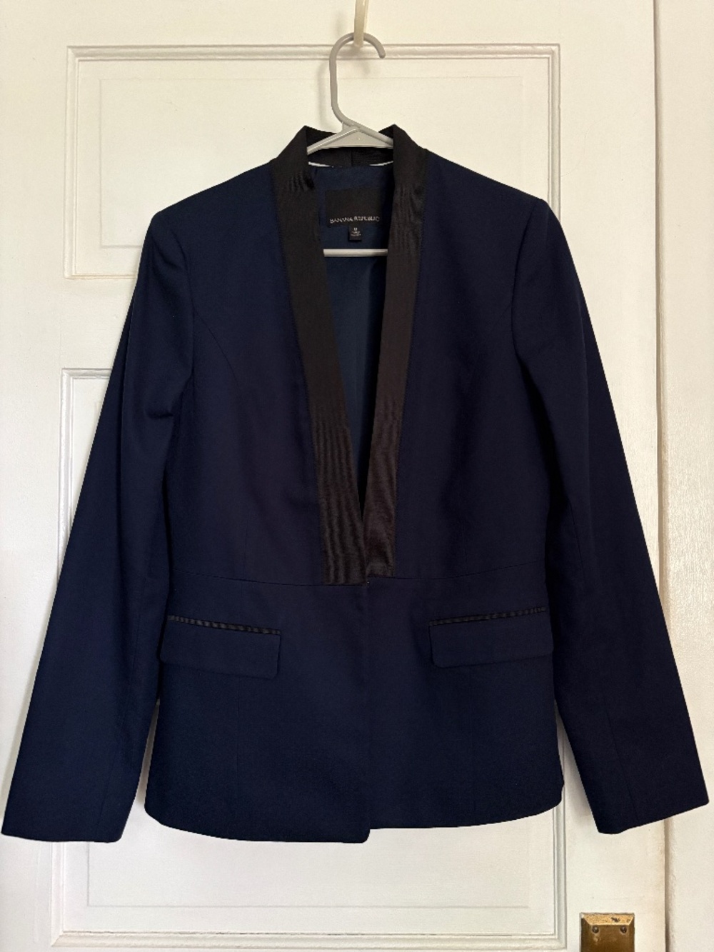 Banana Republic Navy Blue Dressy Blazer - 8
